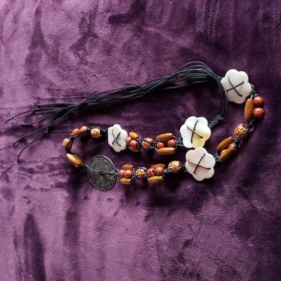 Zodiac bohemian tie belt. Beaded - Picture 10 of 10